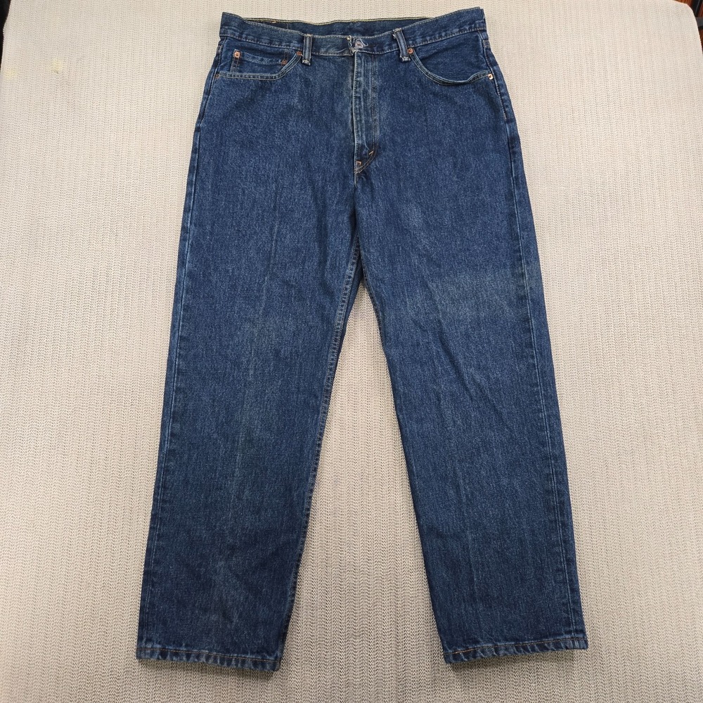 Levi's 550 Jeans Mens 36x30 Blue Denim Relaxed Baggy Straight Leg Dark Wash